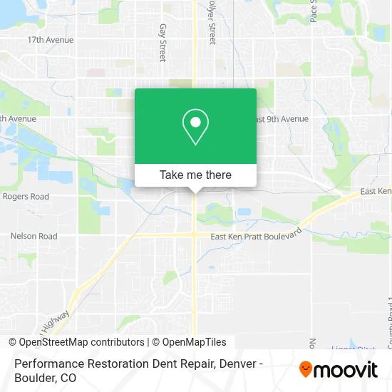 Performance Restoration Dent Repair map