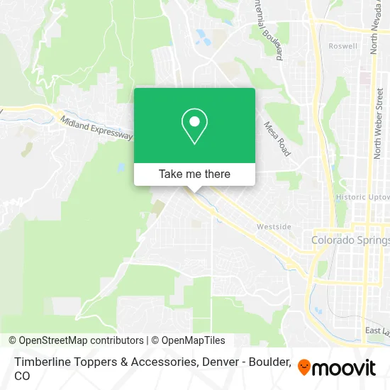Timberline Toppers & Accessories map
