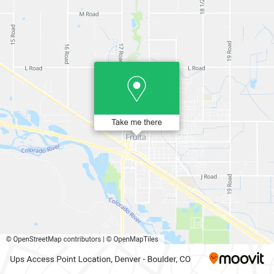 Ups Access Point Location map