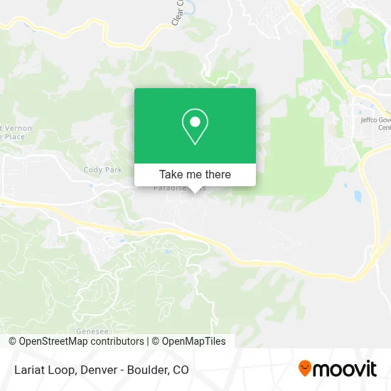 Lariat Loop map
