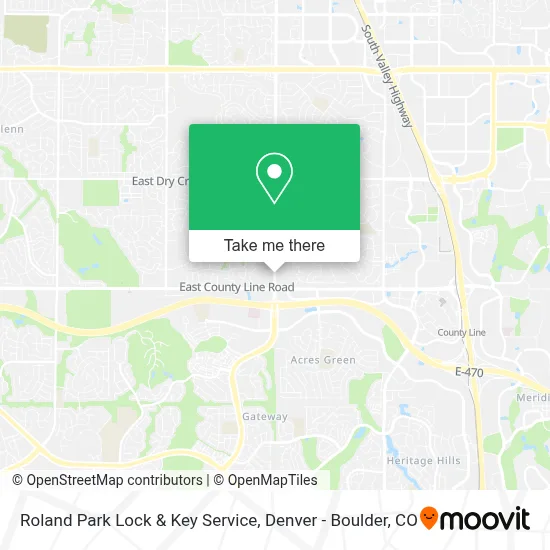 Roland Park Lock & Key Service map