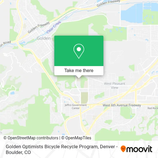 Golden Optimists Bicycle Recycle Program map
