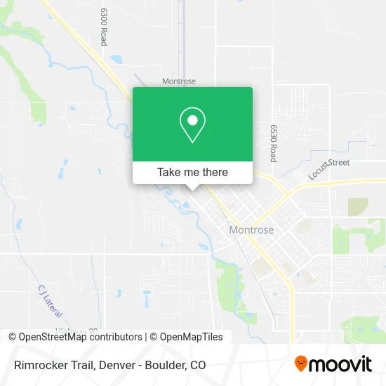 Rimrocker Trail map