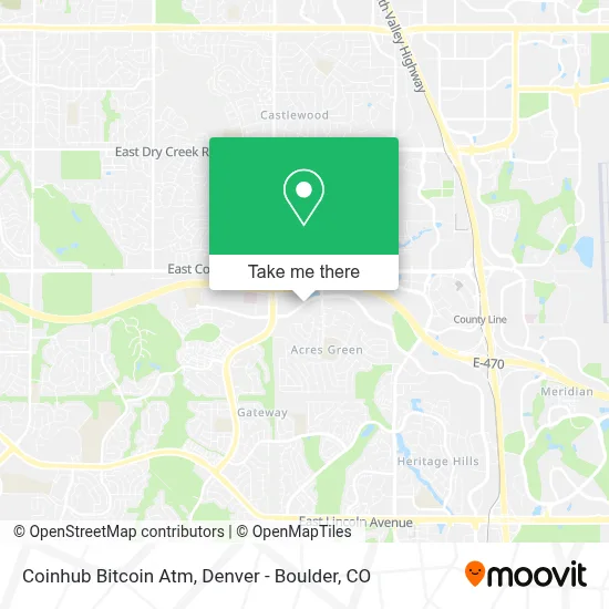 Coinhub Bitcoin Atm map