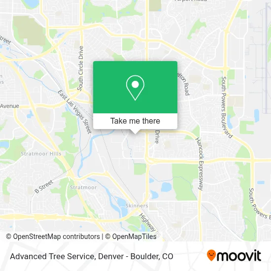 Advanced Tree Service map