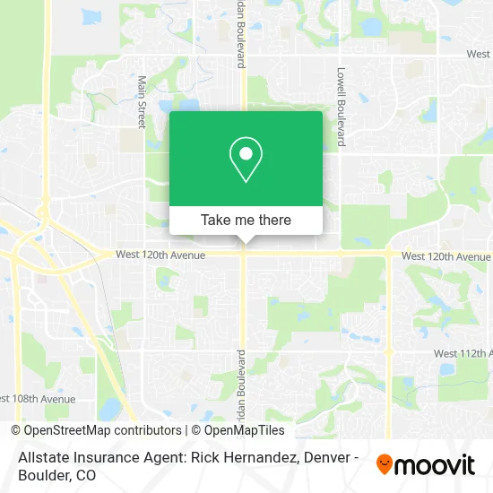 Allstate Insurance Agent: Rick Hernandez map