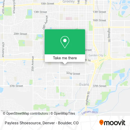 Payless Shoesource map