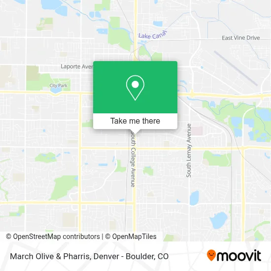 March Olive & Pharris map