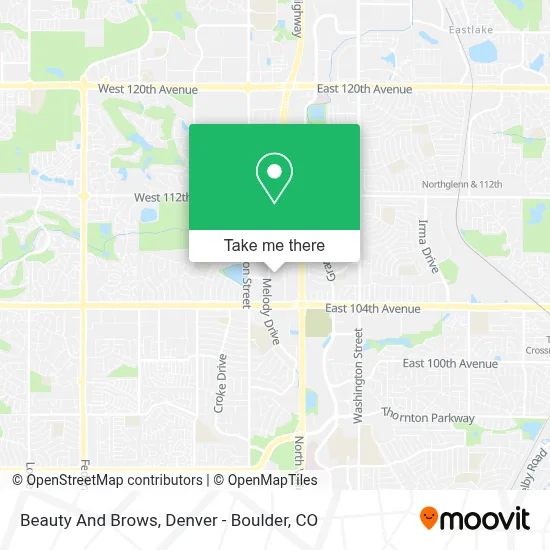 Beauty And Brows map