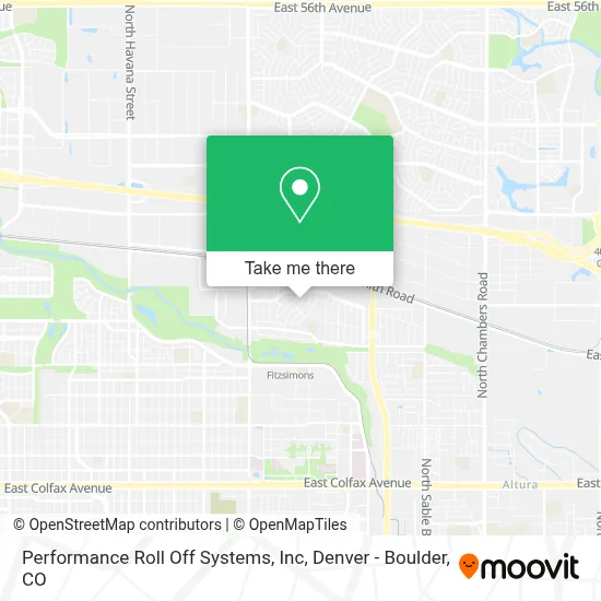 Performance Roll Off Systems, Inc map