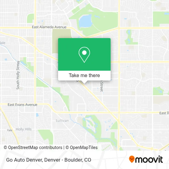 Go Auto Denver map