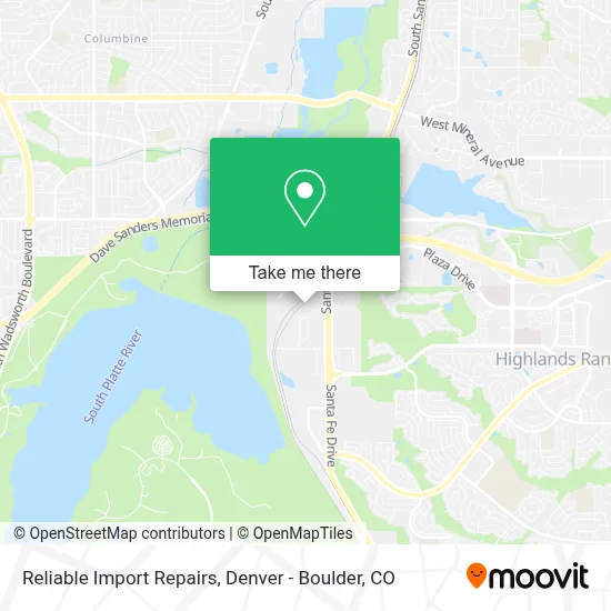 Reliable Import Repairs map