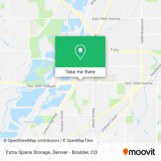 Extra Space Storage map
