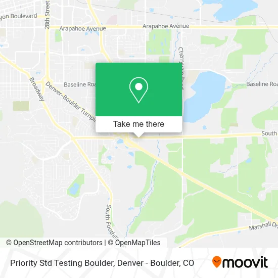 Priority Std Testing Boulder map