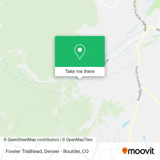 Fowler Trailhead map