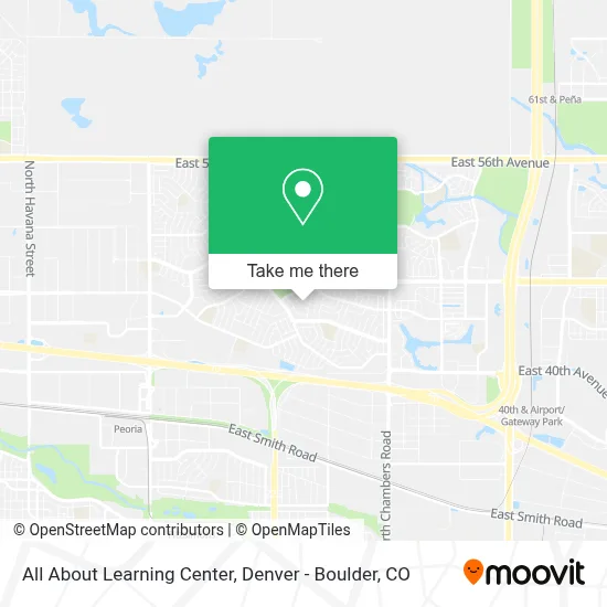 All About Learning Center map