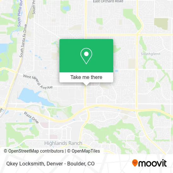 Qkey Locksmith map
