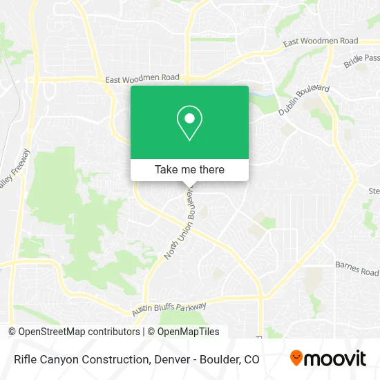 Rifle Canyon Construction map