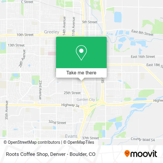 Roots Coffee Shop map