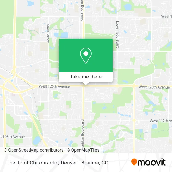 The Joint Chiropractic map