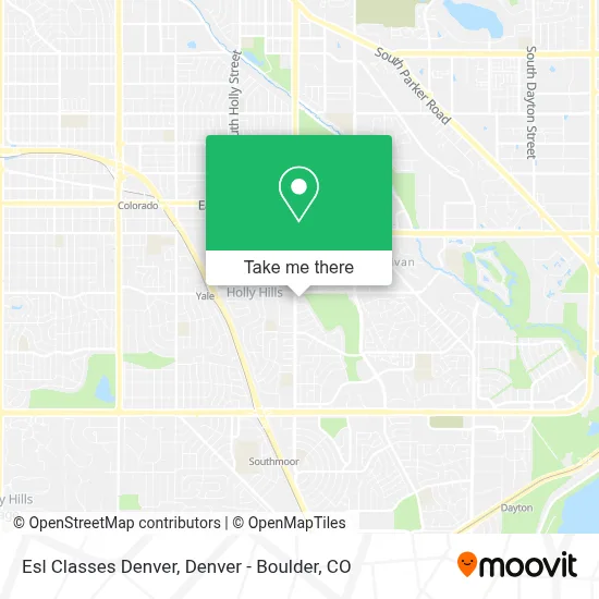 Esl Classes Denver map
