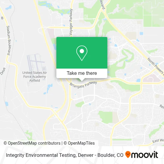 Integrity Environmental Testing map