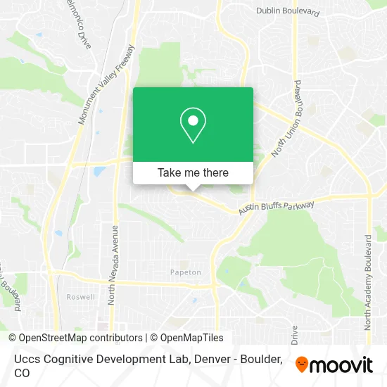 Uccs Cognitive Development Lab map