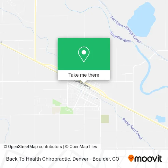 Back To Health Chiropractic map