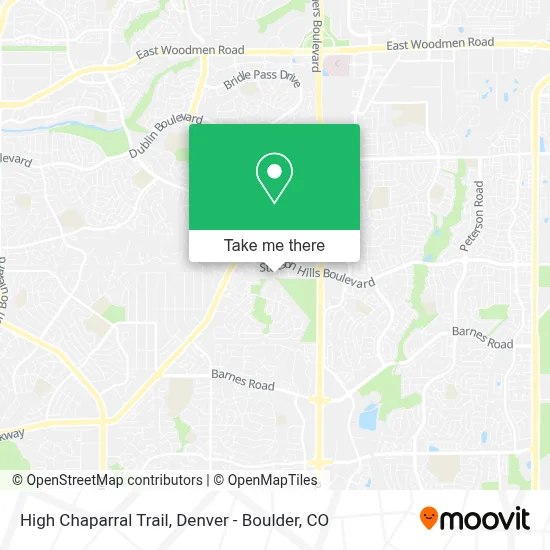 High Chaparral Trail map