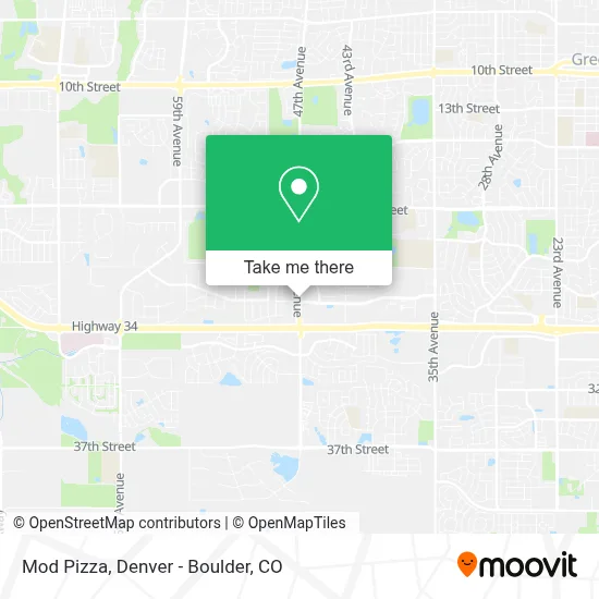 Mod Pizza map