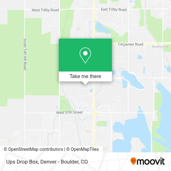 Ups Drop Box map