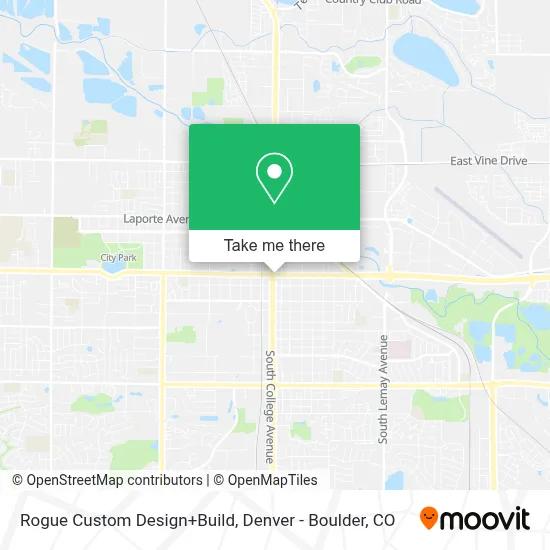Rogue Custom Design+Build map