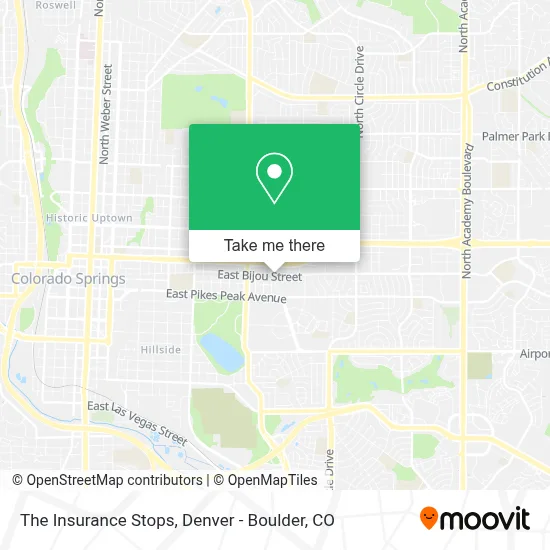 The Insurance Stops map