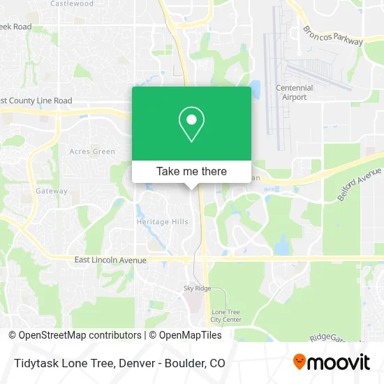 Tidytask Lone Tree map