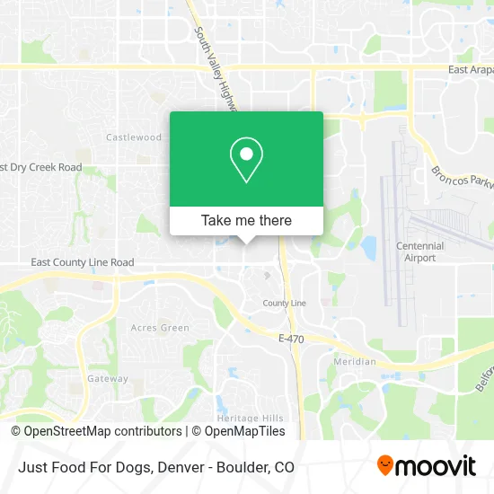 Just Food For Dogs map