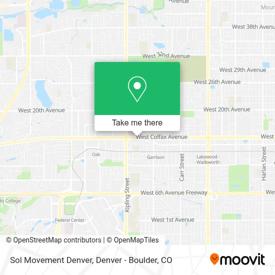 Sol Movement Denver map