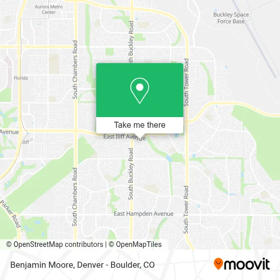 Benjamin Moore map
