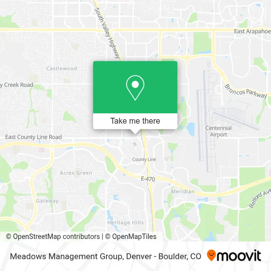 Meadows Management Group map