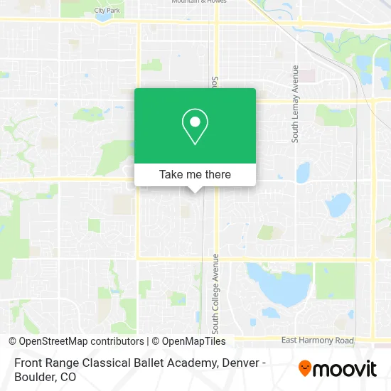 Front Range Classical Ballet Academy map