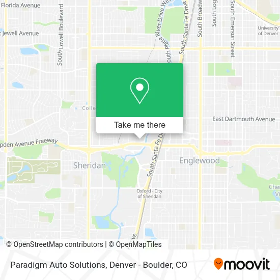Paradigm Auto Solutions map