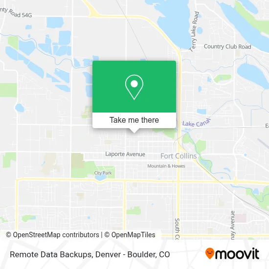 Remote Data Backups map