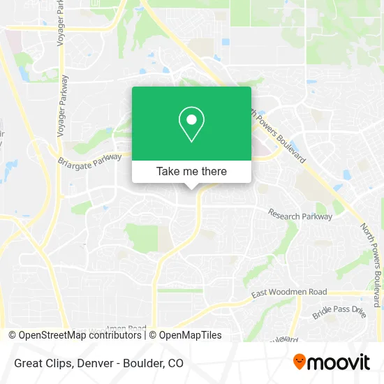 Great Clips map