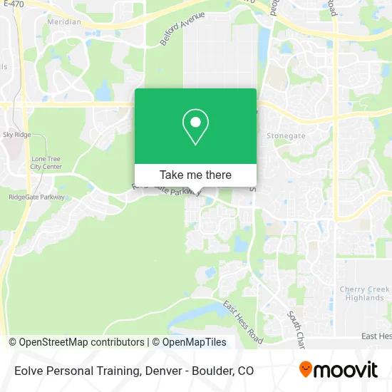 Eolve Personal Training map