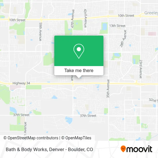 Bath & Body Works map