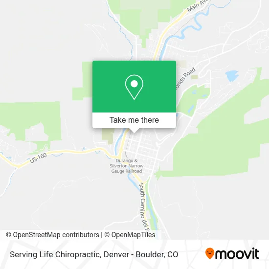 Serving Life Chiropractic map
