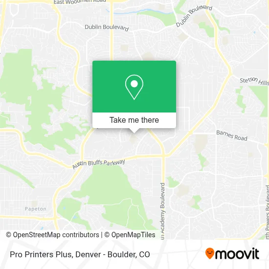 Pro Printers Plus map
