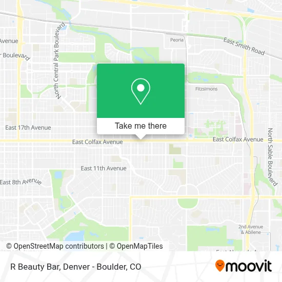 R Beauty Bar map
