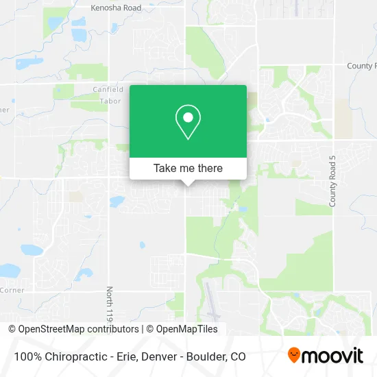 100% Chiropractic - Erie map