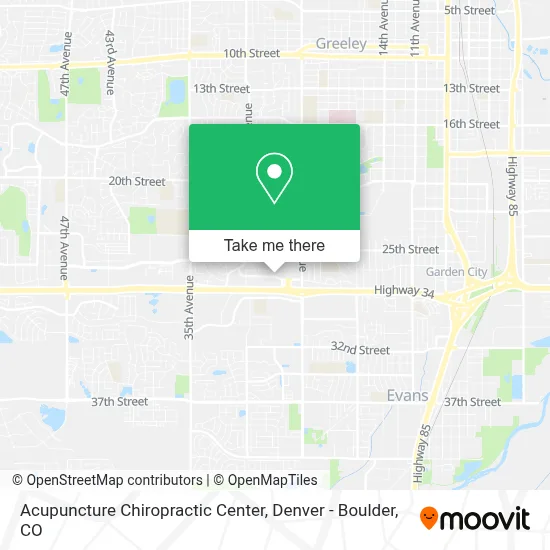 Acupuncture Chiropractic Center map