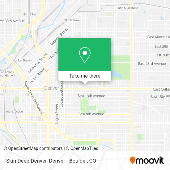 Skin Deep Denver map